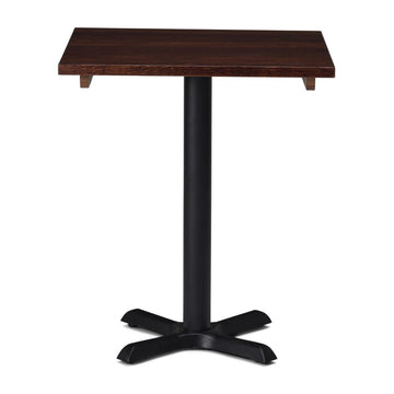 Phoenix Square Cafe Table with Solid Wood Top - 700 x 700mm